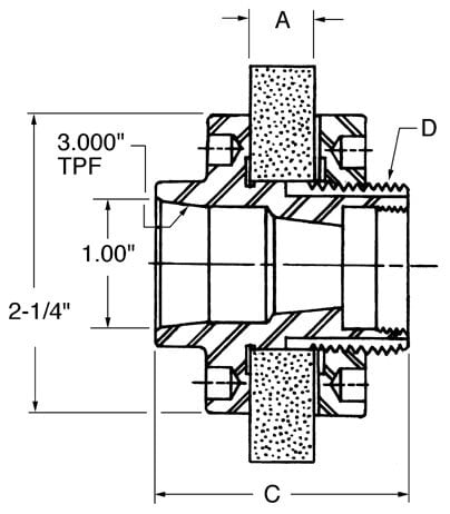 (100-1) LH STANDARD TAPER ADAPTER figure
