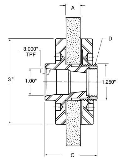 LH STANDARD TAPER ADAPTER 130-1 figure