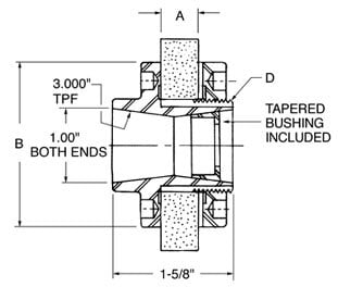 REVERSIBLE LH ADAPTER 222-RWA figure