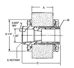 LH STANDARD TAPER ADAPTER 500-1A figure