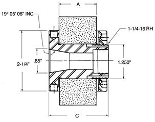 TG4 ANCA RH ADAPTER ADJUSTABLE LONG figure
