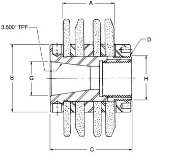 MG7 ANCA RH ADAPTER AT913-0-00-1024 figure