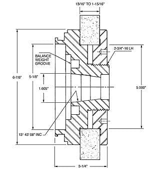 JONES & SHIPMAN SERIES 1310 BALANCING LH ADAPTER figure