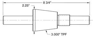 BALANCING ARBOR LARGE TAPER figure