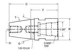 CONVERSION STANDARD TAPER - 50354 - ANCA TG4 figure