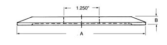 Flange 4 in x5/16 in x1.250 in figure