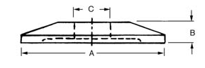 Flange 1-1/2 in x1/4 in x3/8 in figure