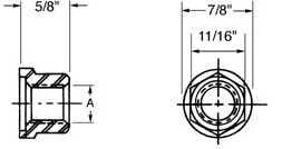 Hex Spindle Nut 7/8