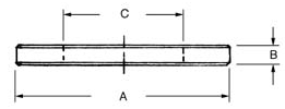 Spacer 2.31 in x3/16 in x1.250 in figure
