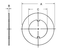WASHER 1-3/4x1/16x1-1/4 figure