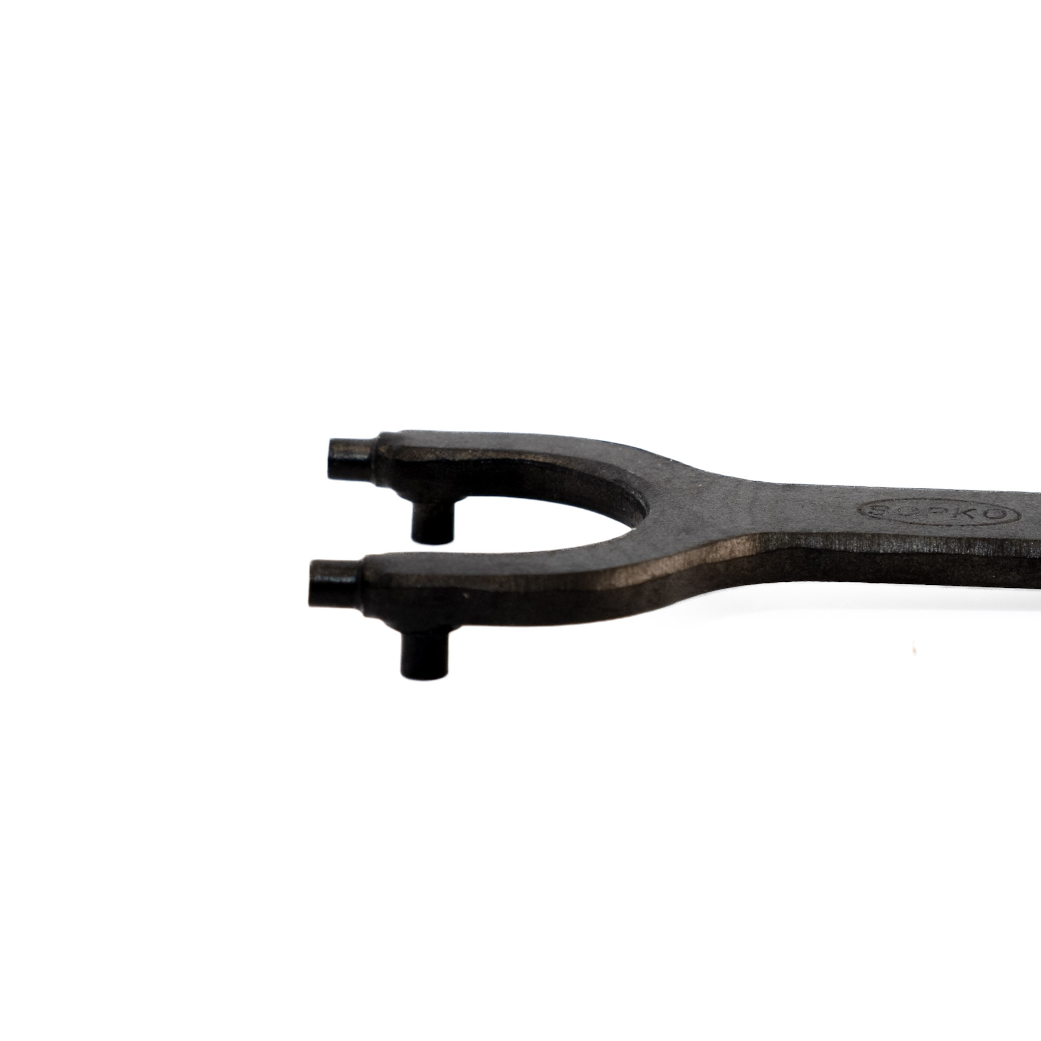 COMBINATION SPANNER AND PRONGED WRENCH image