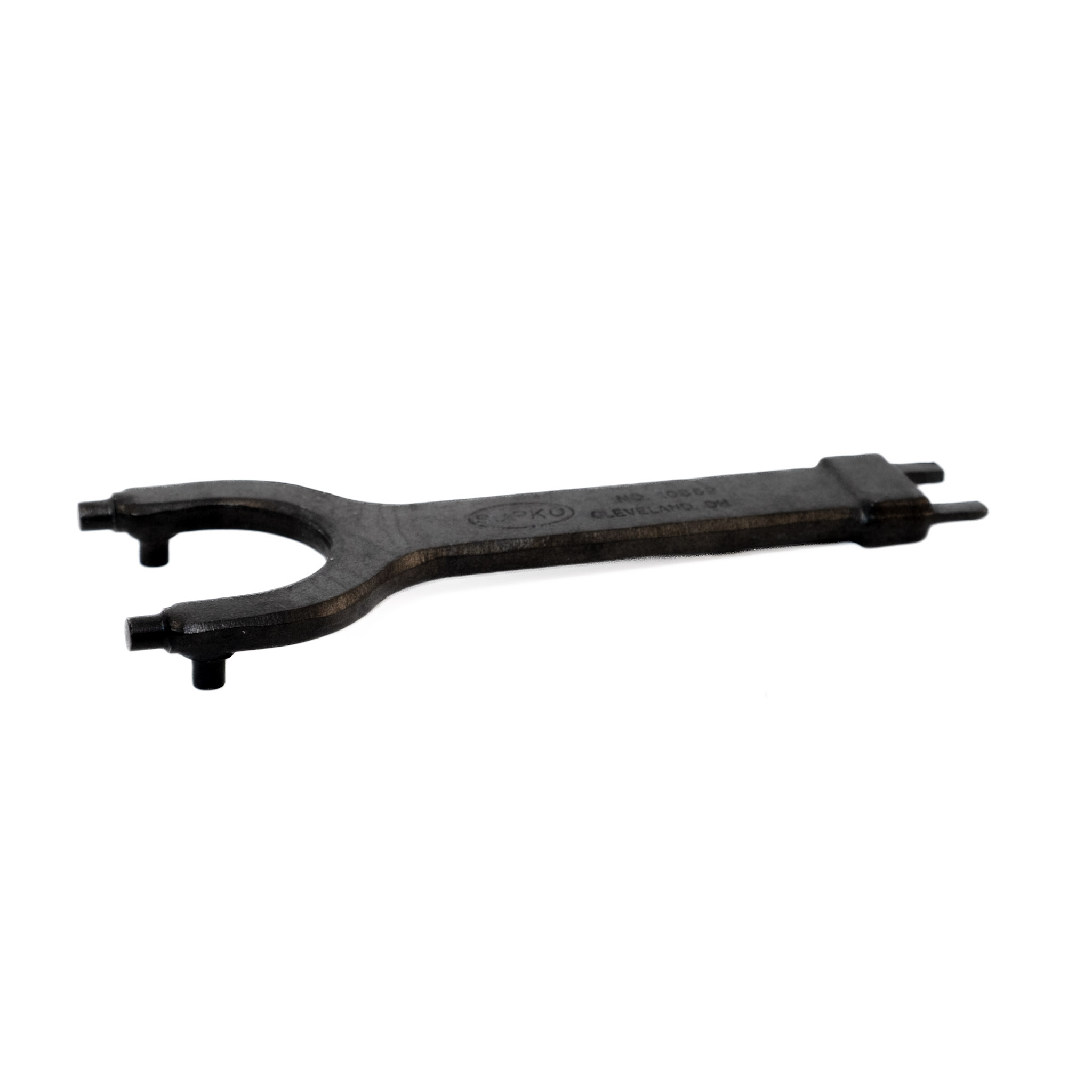 COMBINATION SPANNER AND PRONGED WRENCH image